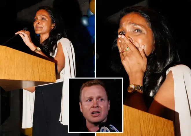Far-left LA mayoral candidate Nithya Raman breaks down in tears as she falters behind Spencer Pratt and Karen Bass