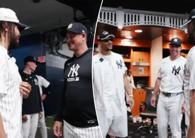 Jalen Brunson and Josh Hart mic’d up in behind-the-scenes video from Yankee Stadium celebration