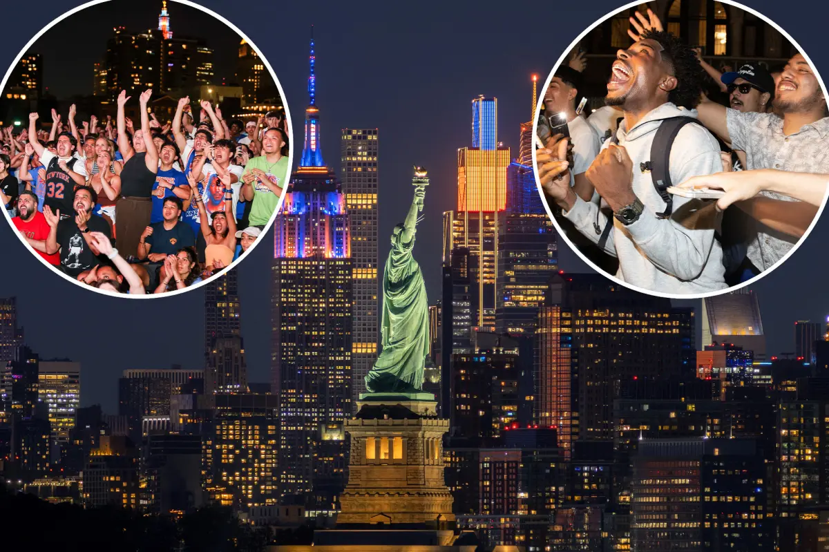 Video captures the exact moment NYC ‘lost its mind’ over Knicks’ historic championship