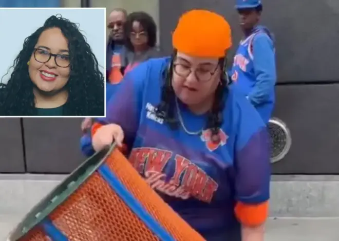 Exclusive | Woman who emptied Knicks trashcan on street— then stole it — fired from JPMorgan Chase, was DEI exec