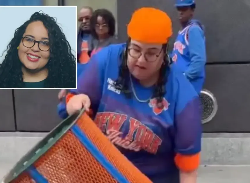 Exclusive | Woman who emptied Knicks trashcan on street— then stole it — fired from JPMorgan Chase, was DEI exec