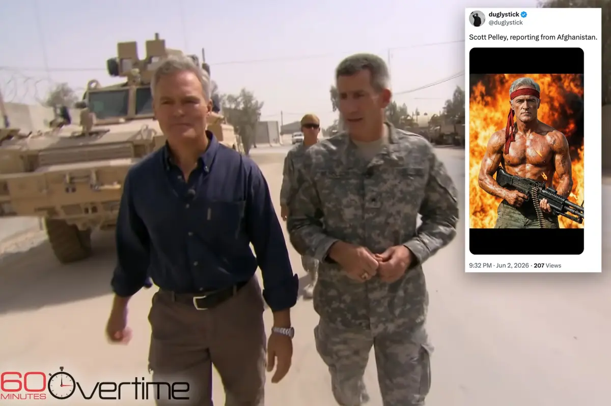 Fired ’60 Minutes’ star Scott Pelley roasted for claiming he was ‘in combat’ in Iraq and Afghanistan: ‘Low-rent Brian Williams’