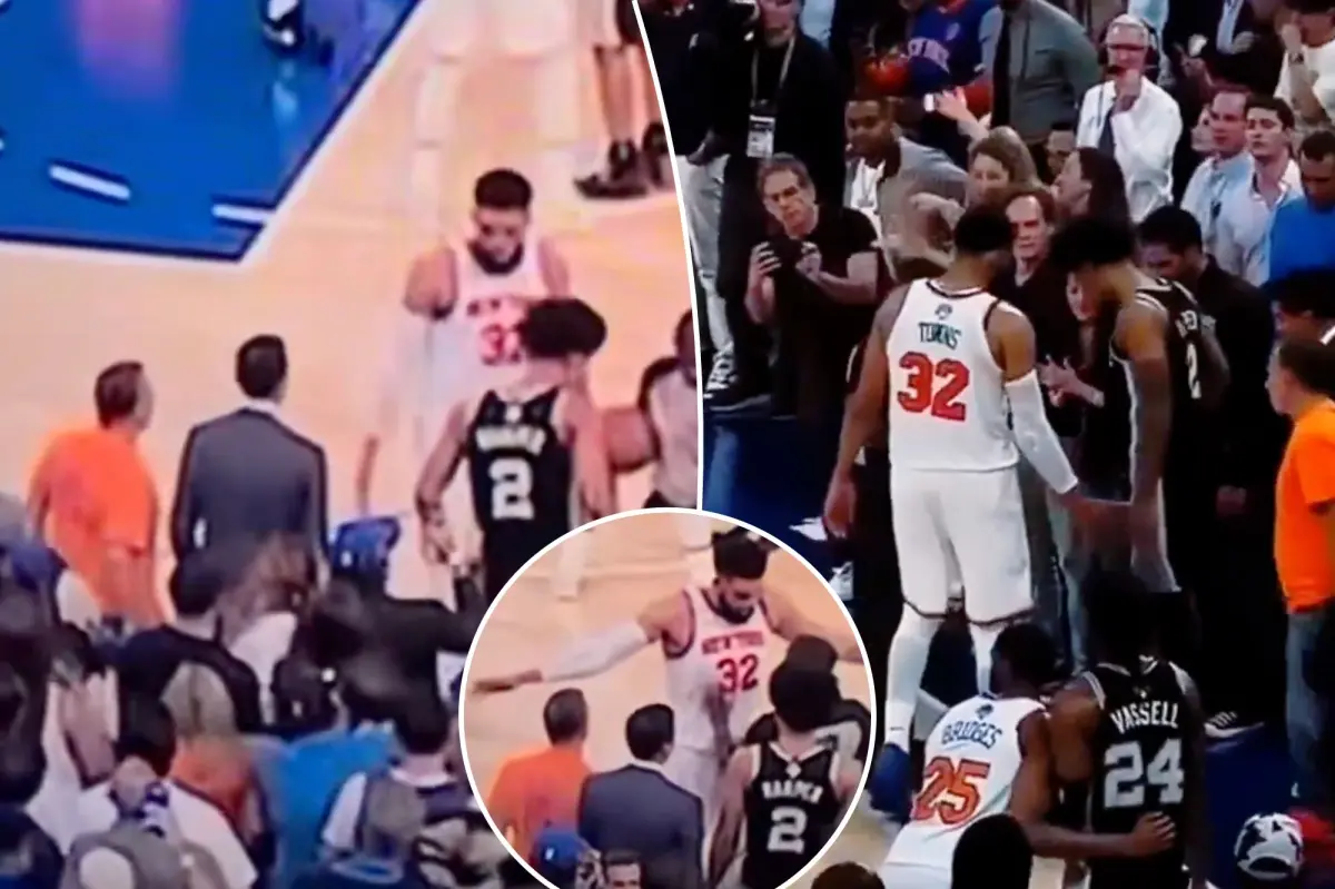 Did Karl-Anthony Towns get fans to crowd Spurs player in last second throw in? Watch the video