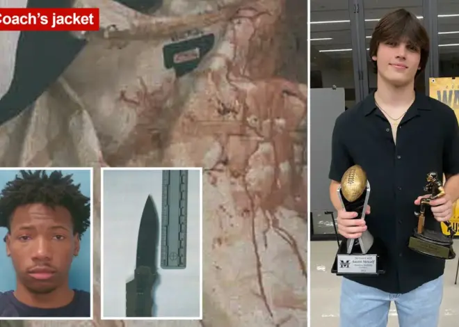 Grisly photos released of Karmelo Anthony’s victim Austin Metcalf’s wound, a bloody coat and murder weapon