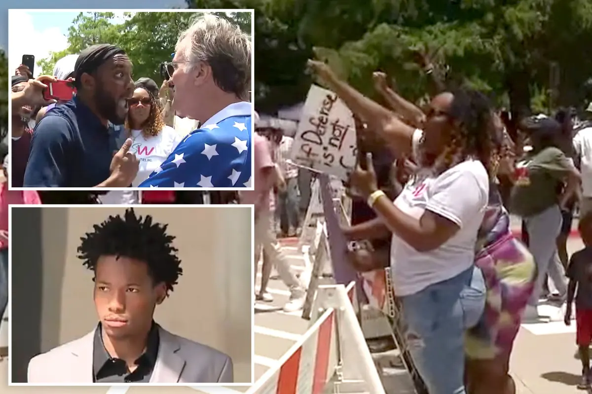Hate-filled protests erupt outside courthouse after Karmelo Anthony found guilty of murder