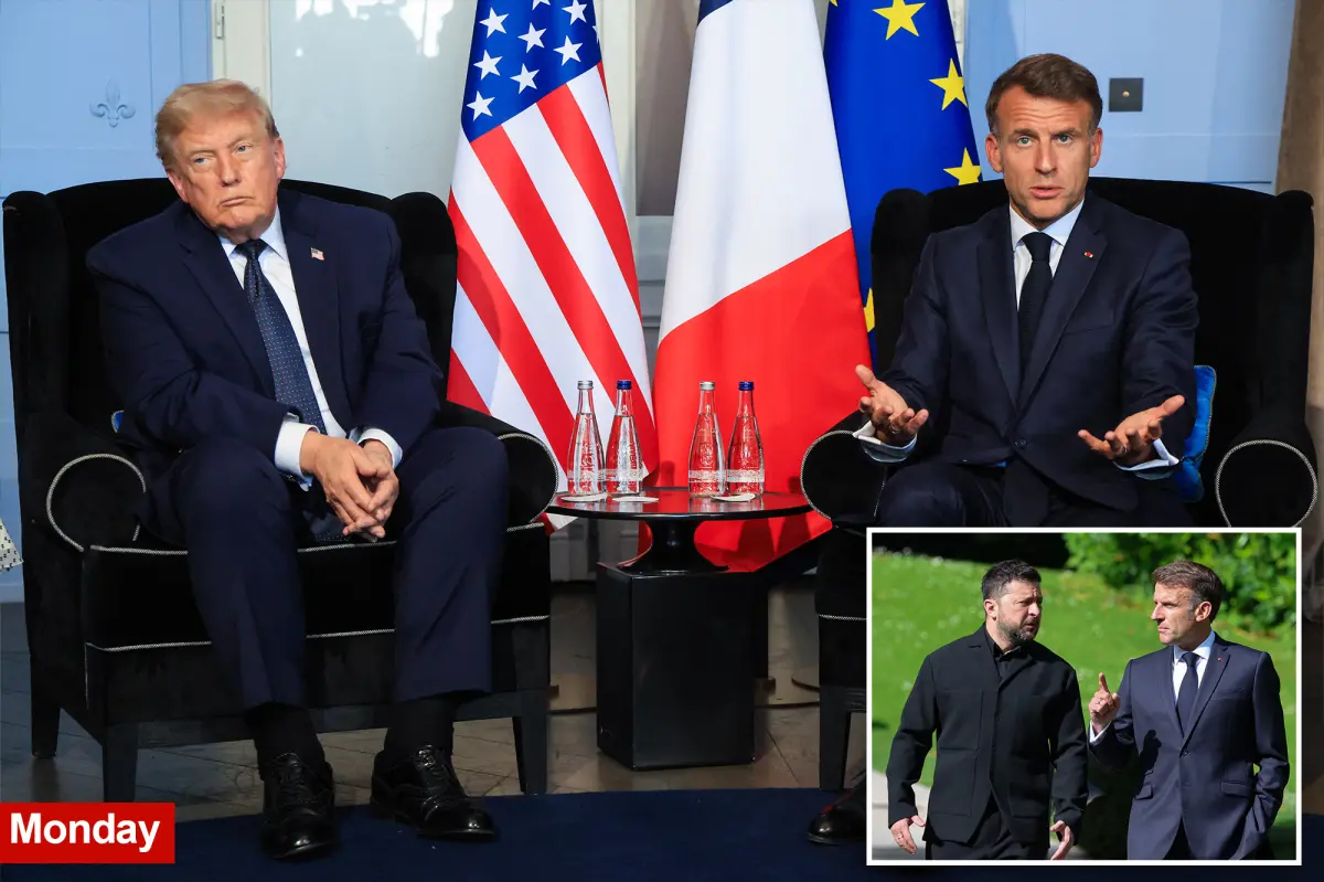 Macron says he had a ‘difficult’ meeting with President Trump