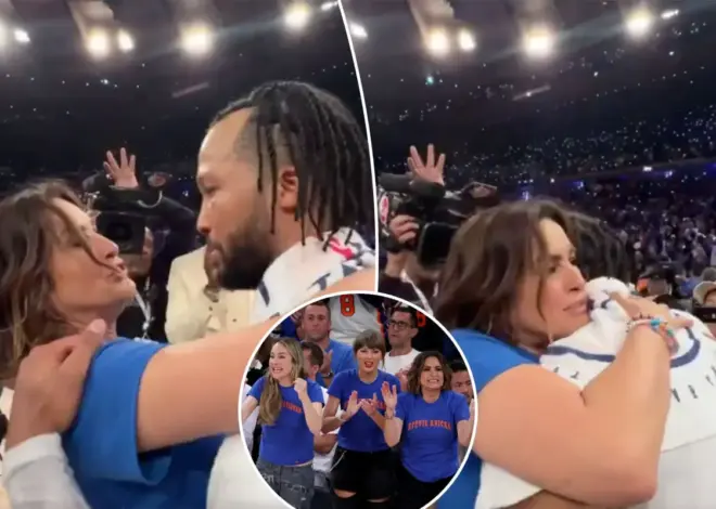 Mariska Hargitay has emotional moment with Jalen Brunson after Knicks win: ‘I love you’