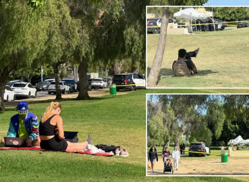 Seemingly perfect day at serene Los Angeles park hides disturbing reality