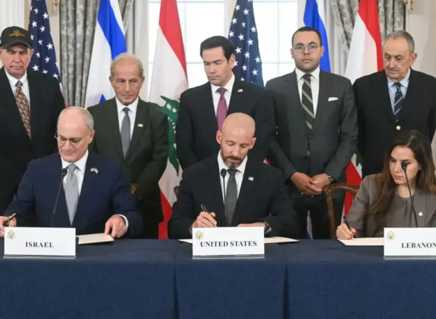 Israel, Lebanon sign framework peace agreement following US-backed negotiations