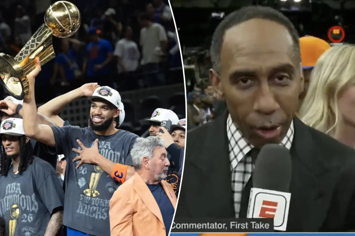 Stephen A. Smith makes emotional confession after Knicks end championship drought