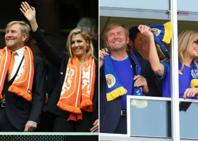Dutch royals swap orange for blue as they cheer for Netherlands, then Curaçao at World Cup
