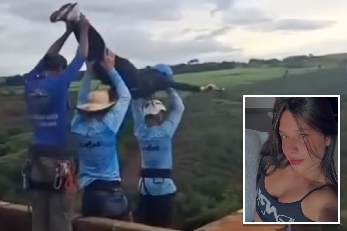 Chilling final post of bungee jumper who plummeted to death after she was thrown with no cord