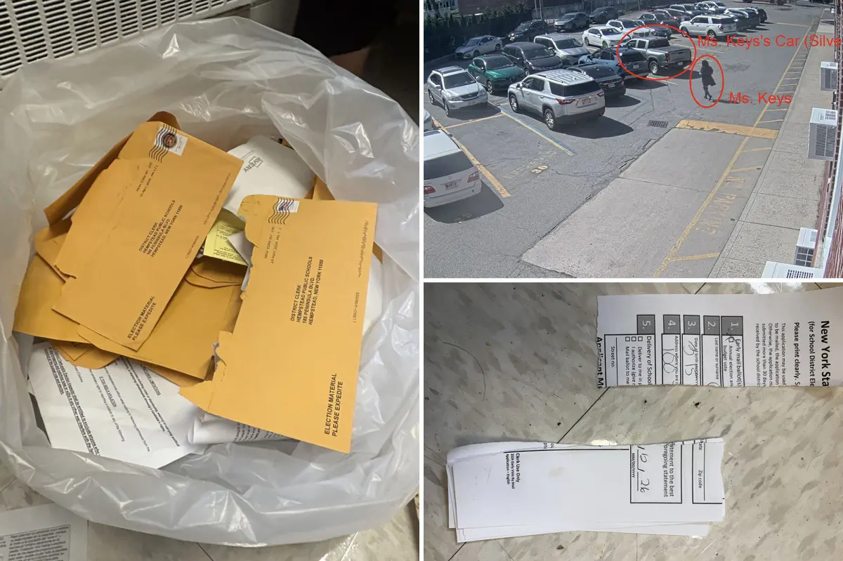 Long Island school clerk caught tearing up ballots, trashing votes to help her candidate win: probe