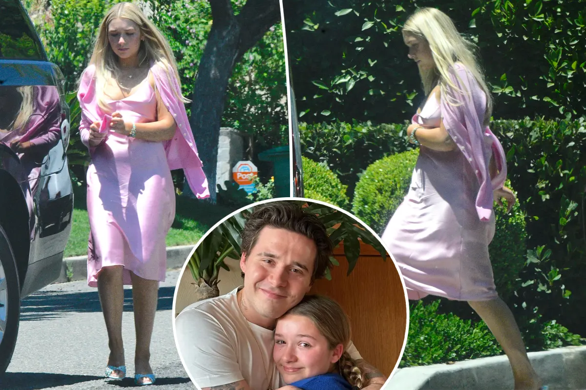 Exclusive | Harper Beckham goes to Brooklyn’s LA mansion in desperate attempt to heal rift — but leaves seconds later without seeing him