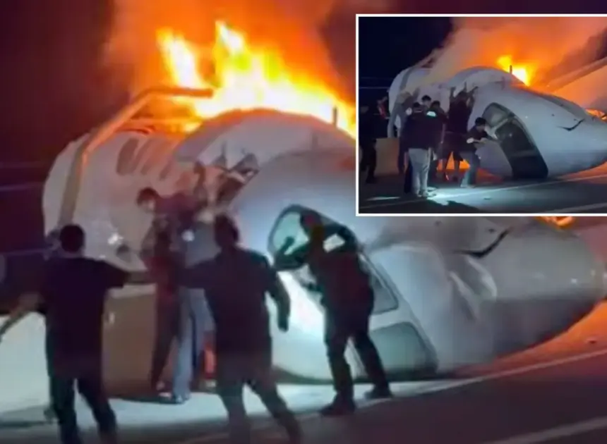 1 killed after plane crashes on Texas highway, crews rush to rescue people