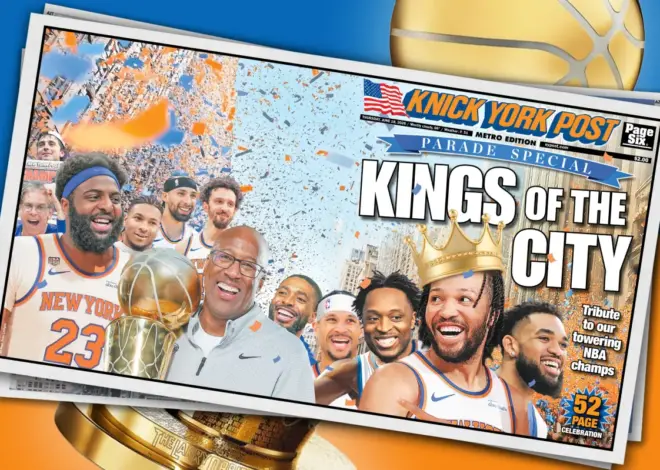 Get your copy of our historic Kings of New York Knicks parade day paper