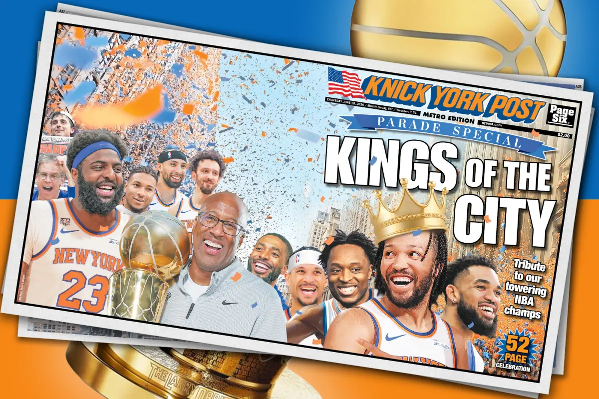 Get your copy of our historic Kings of New York Knicks parade day paper