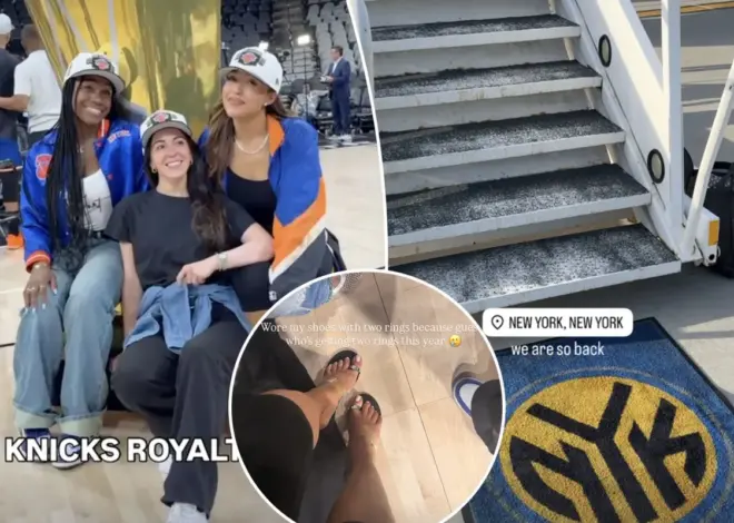 Knicks’ famous WAGs share moments from thrilling night celebrating championship: ‘Royalty’