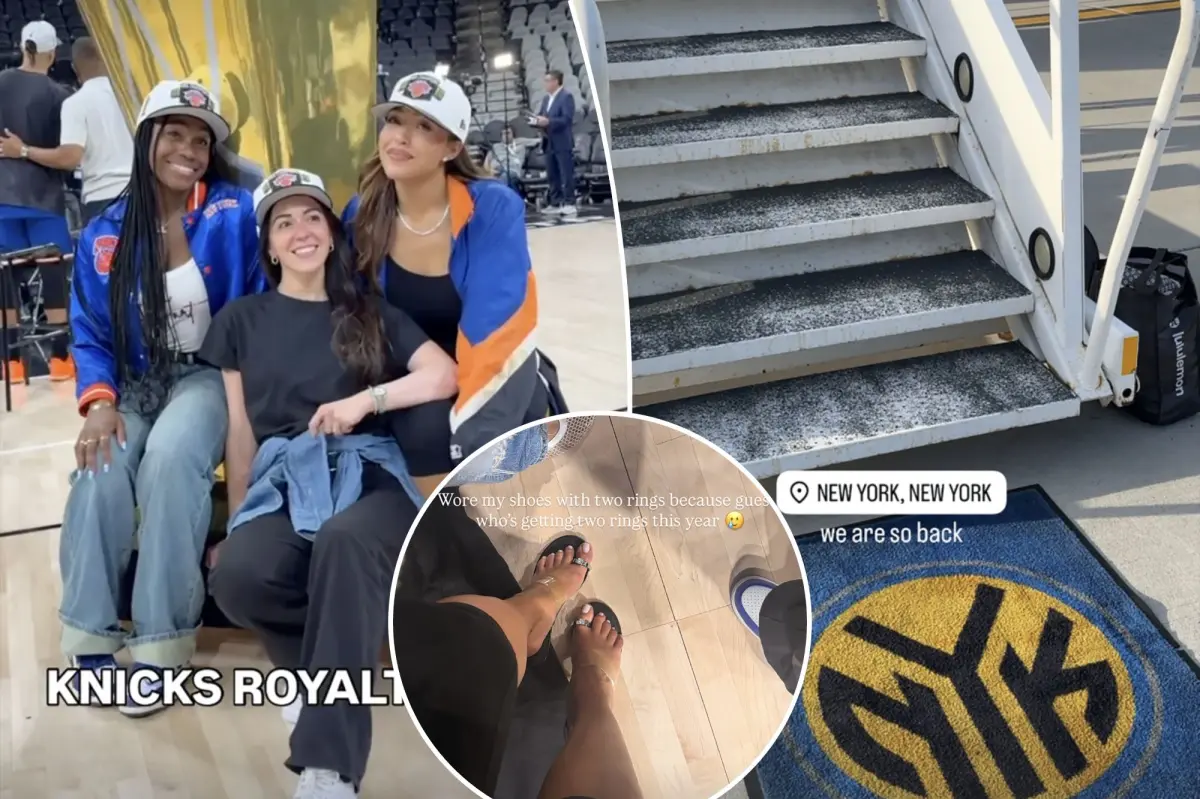 Knicks’ famous WAGs share moments from thrilling night celebrating championship: ‘Royalty’