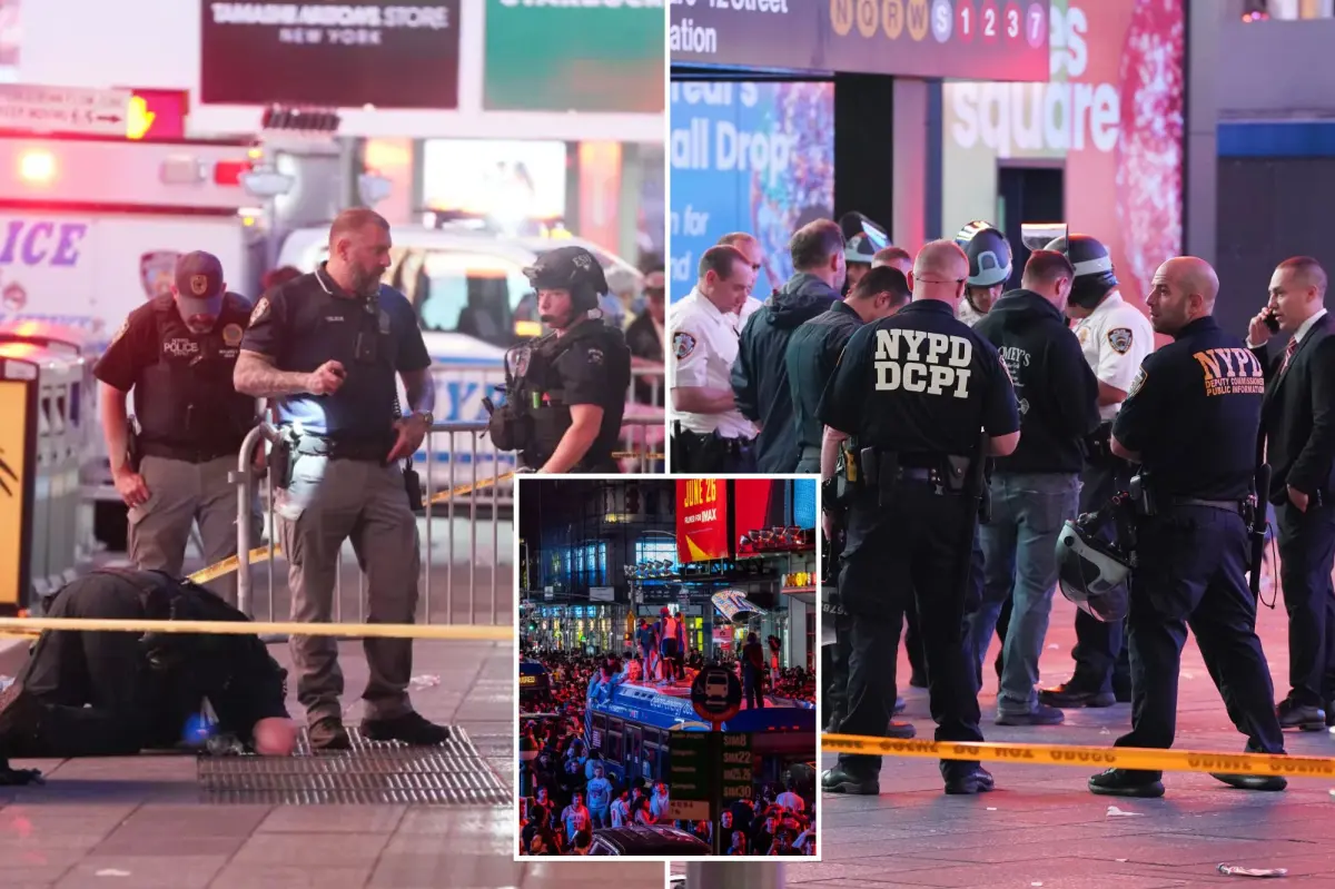 Teen shot during Knicks madness takeover in Times Square