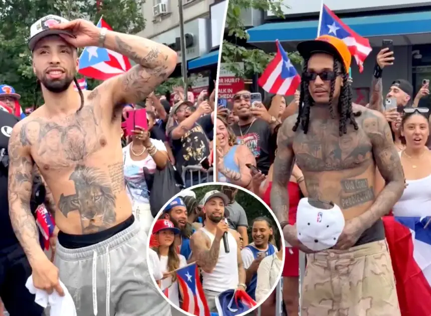 Knicks Jose Alvarado, Jordan Clarkson keep championship party going at NYC’s Knickerbocker Puerto Rican Parade