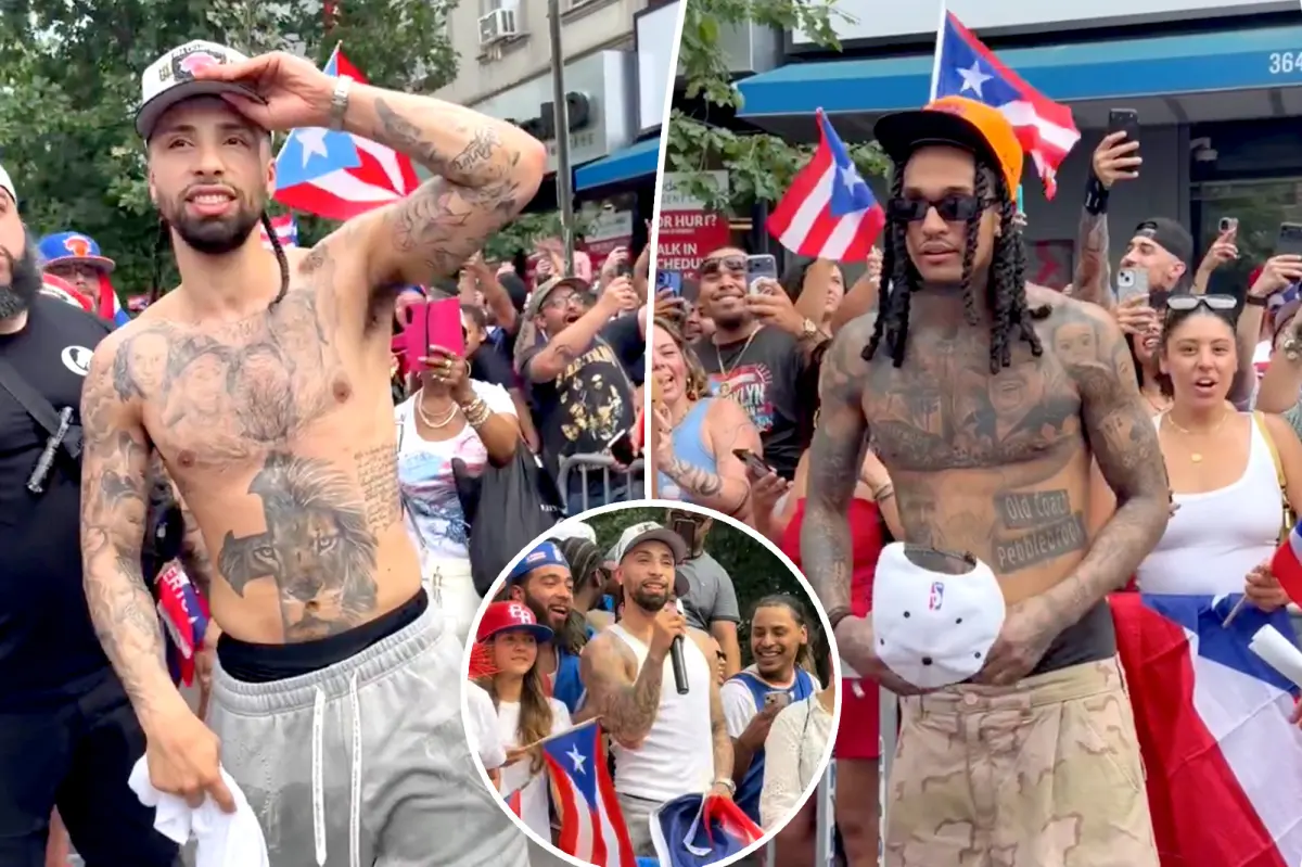 Knicks Jose Alvarado, Jordan Clarkson keep championship party going at NYC’s Knickerbocker Puerto Rican Parade