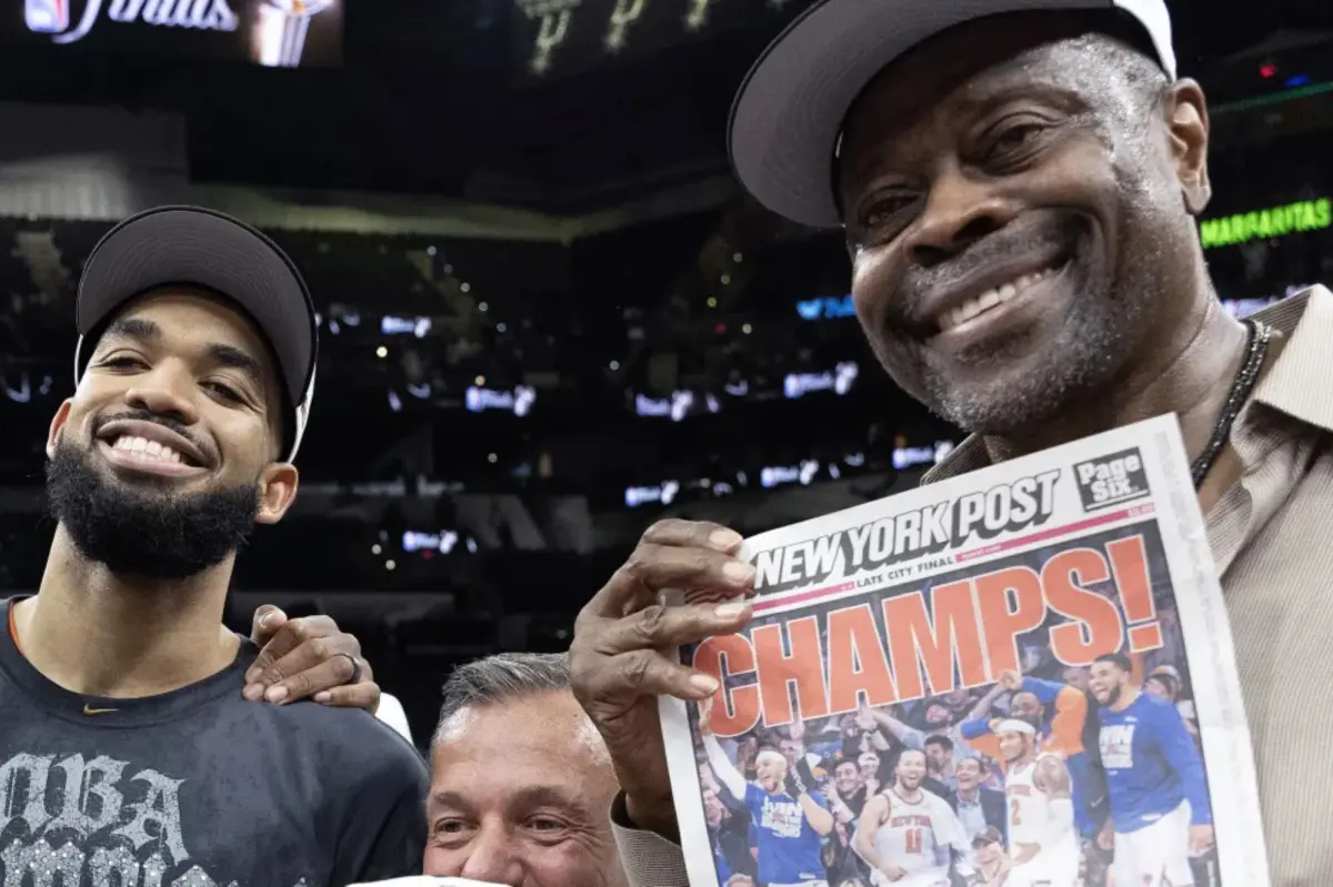 Patrick Ewing had a front-row seat to see his Knicks title wait finally come to an end