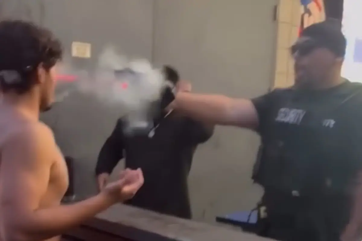 Insane moment Carlsbad bouncer fires taser into man’s face at point-blank range