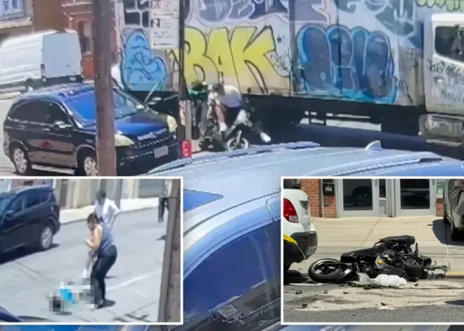 Video shows tragic moped crash that killed 13-year-old scooter rider as witness rails on ‘real murderer’