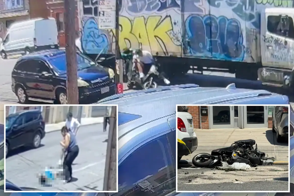 Video shows tragic moped crash that killed 13-year-old scooter rider as witness rails on ‘real murderer’