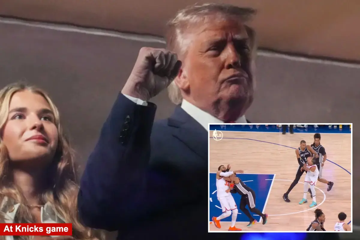 Exclusive | Trump tells The Post refs made ‘very bad call’ on Victor Wembanyama shove against Knicks star Jalen Brunson