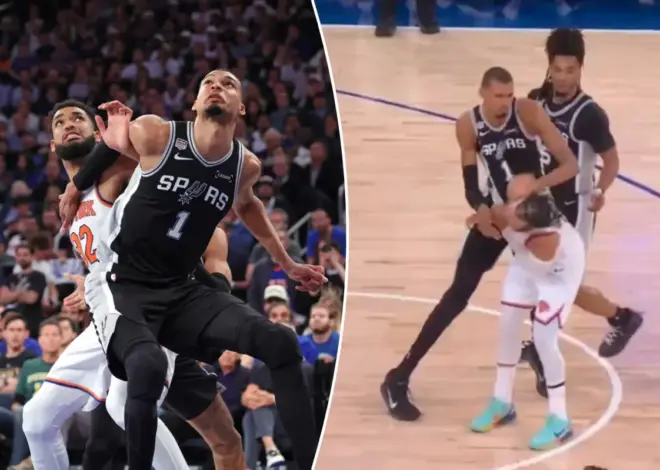 NBA does not upgrade Victor Wembanyama’s shove of Jalen Brunson to flagrant foul