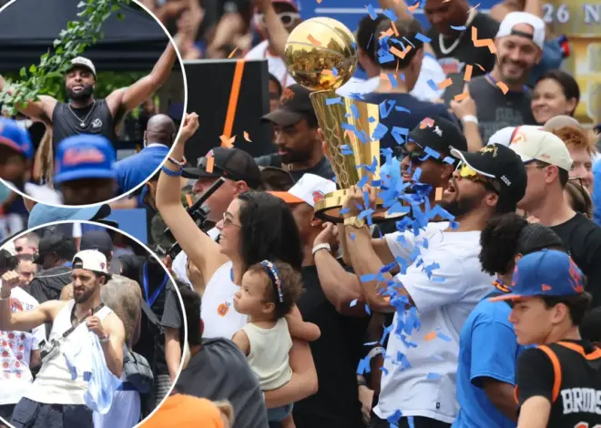 Knicks’ parade revelry serves as a  bittersweet moment for these champs