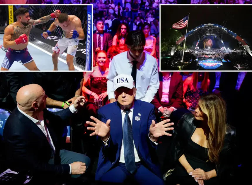 Trump calls ‘incredible’ UFC event ‘one of the most exciting days in the history’ of the White House