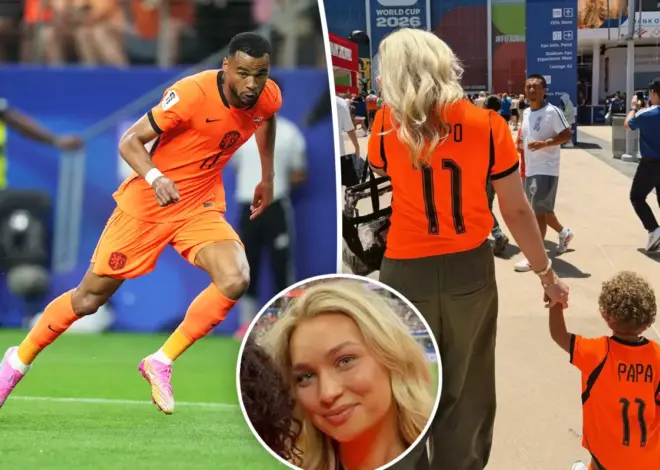 Cody Gakpo’s girlfriend Noa models Netherlands World Cup outfit with son