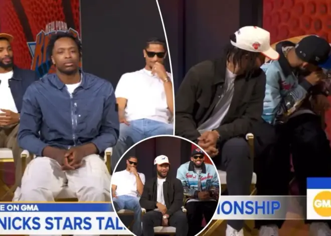 Knicks can’t contain their laughter  at stone-faced OG Anunoby in viral ‘GMA’ moment