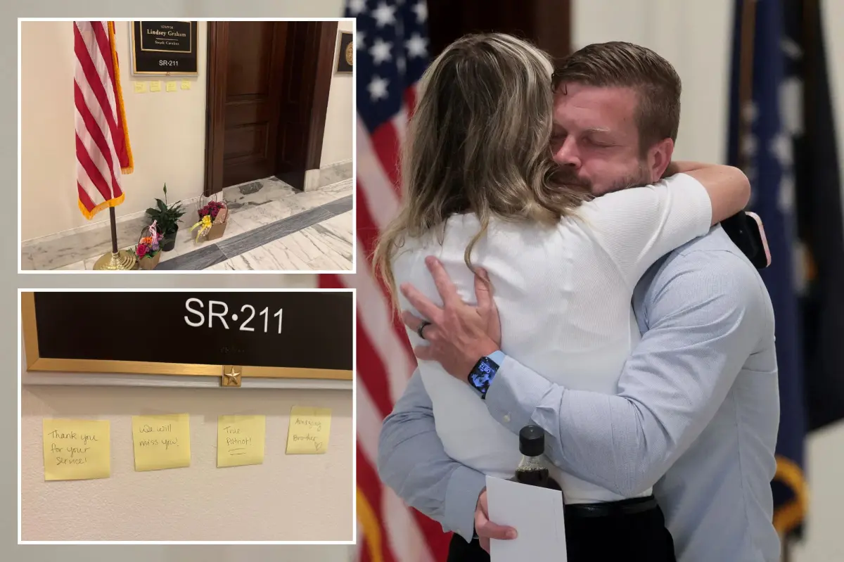 Trump admin live updates: Late Sen. Lindsey Graham’s DC office adorned with flowers, sticky note tributes