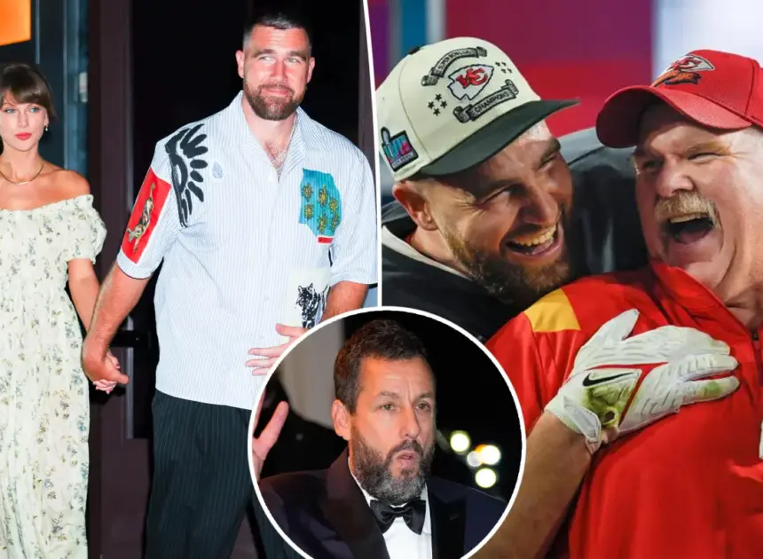Andy Reid reveals the special marriage advice Adam Sandler gave Taylor Swift, Travis Kelce while officiating their wedding