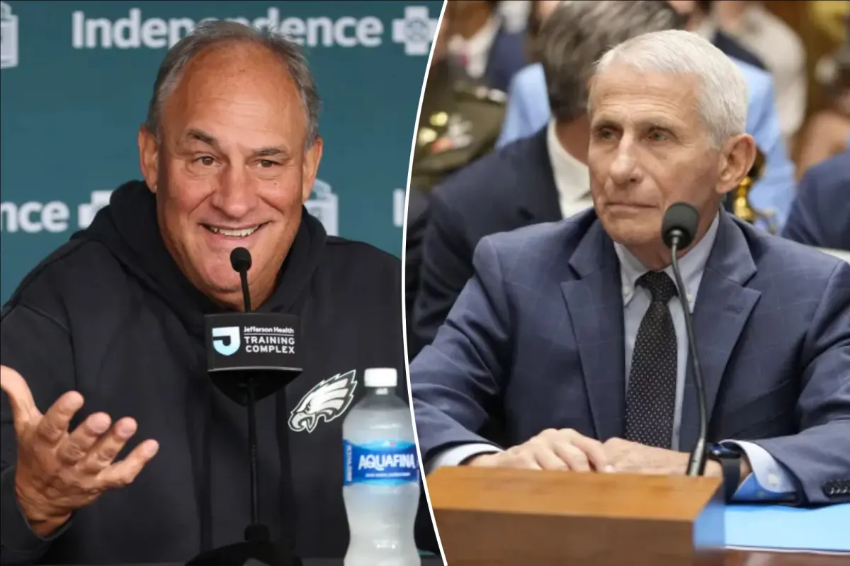 Amused Eagles DC copied Anthony Fauci’s pleading the Fifth: ‘Did you guys see that?’