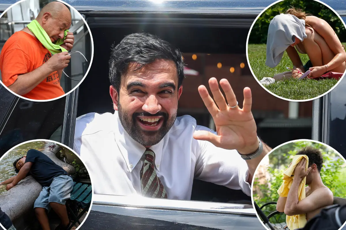Mamdani roasted for telling New Yorkers to set their ACs to 78 degrees as blistering heat wave bakes Big Apple