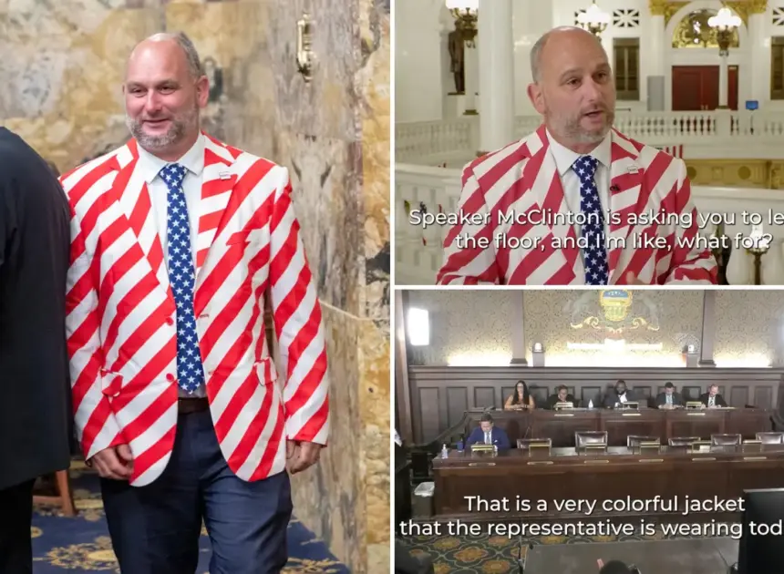 Pennsylvania state Rep. Eric Davanzo says he was kicked off House floor over ‘patriotic’ suit ahead of America 250