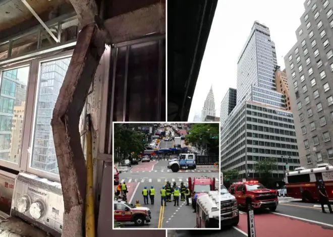 Midtown NYC building ‘shifting’ and in danger of ‘localized collapse’: officials