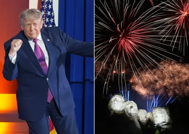 Trump rails against ‘mortal threat’ of communism during America 250 Mount Rushmore speech