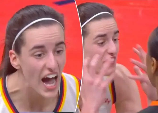Furious Caitlin Clark gets in face of ref after not getting foul call as tensions boil over