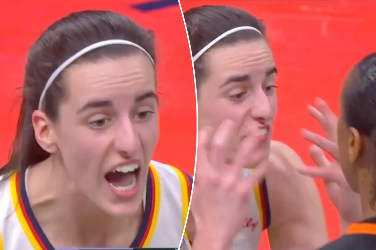 Furious Caitlin Clark gets in face of ref after not getting foul call as tensions boil over