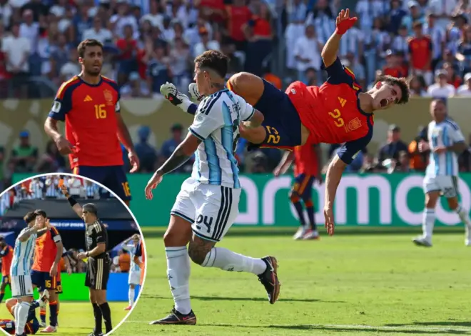 Argentina’s semifinal hero becomes World Cup final scapegoat after recklessness turns into red card