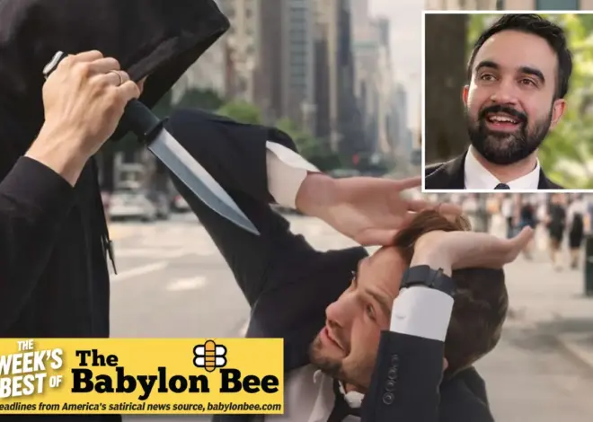 Best of the Babylon Bee: New Yorker being stabbed glad to know Mamdani focused on arresting Netanyahu