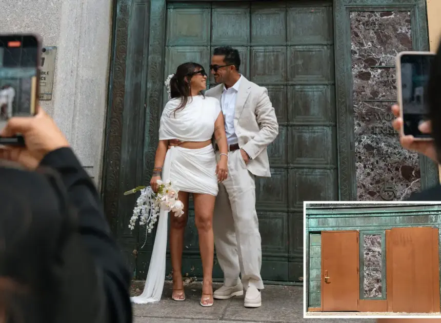 City Hall tosses iconic green doors for ‘poopy brown’ ones, devastating NYC wedding photogs and newlyweds