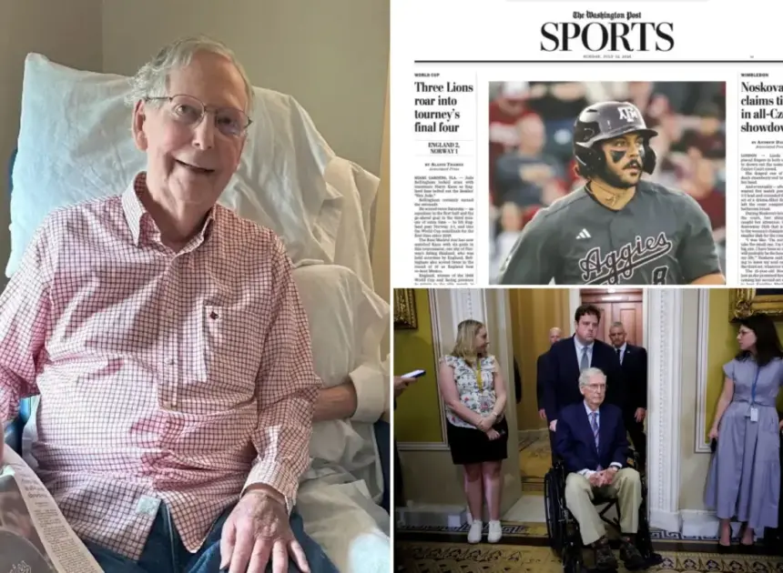 WaPo fact-checks Mitch McConnell hospital photo featuring paper — with definitive findings