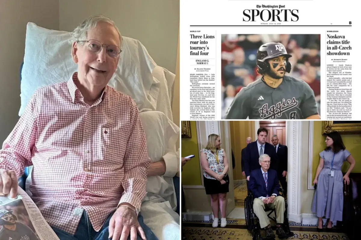 WaPo fact-checks Mitch McConnell hospital photo featuring paper — with definitive findings